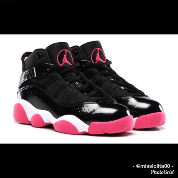 jordan six rings pink and black